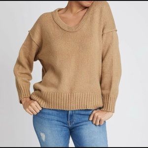 Free people brown brookside sweater